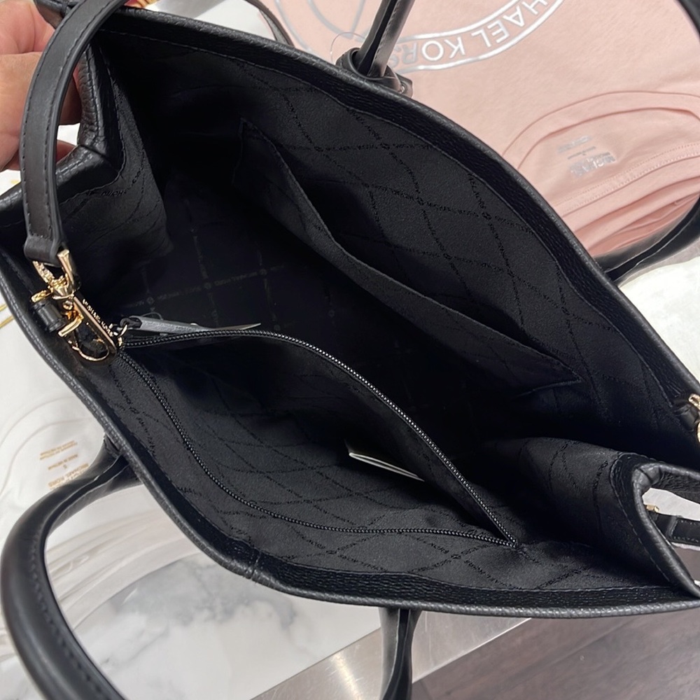 Michael Kors Medium Mirella 35S2G7ZT7L Tote Bag In Black - Picture 11 of 16
